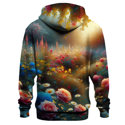 Tranquil Floral Garden Hoodie