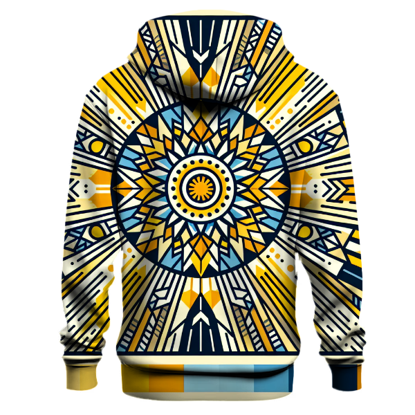 Vibrant Geometric Sunshine Hoodie