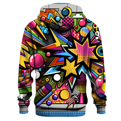 Vivid Pop Art Explosion Hoodie