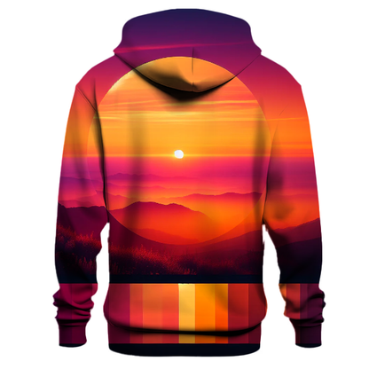 Retro Sunset Horizon Hoodie