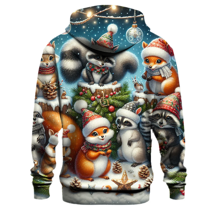 Woodland Critters Christmas Hoodie