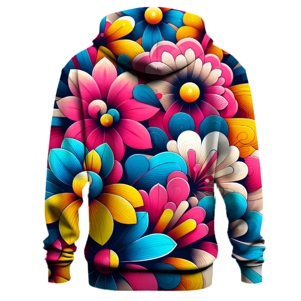 Vivid Flower Power Hoodie