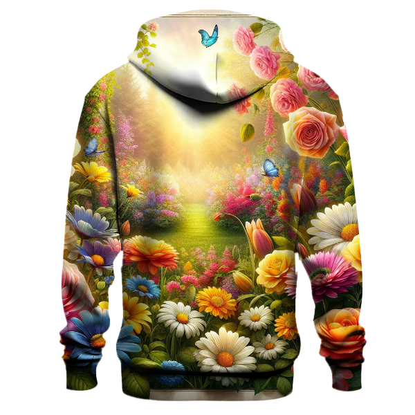 Vibrant Floral Garden Hoodie