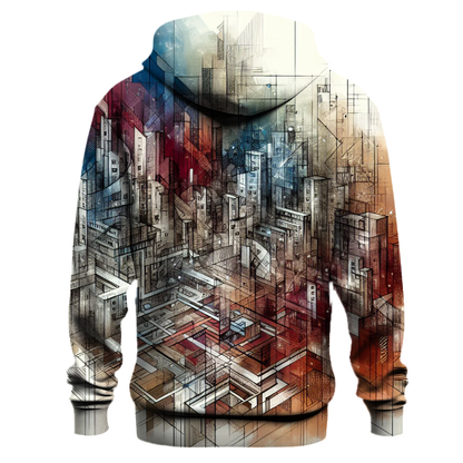 Abstract Urban Geometry Hoodie