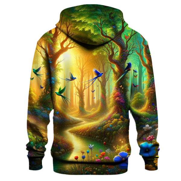 Whimsical Forest Scene Hoodie