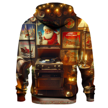 Vintage Christmas Vinyl Hoodie