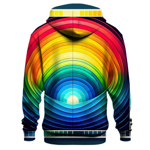 Vibrant Rainbow Ombre Hoodie