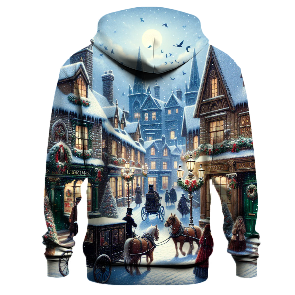 Victorian Christmas Street Hoodie