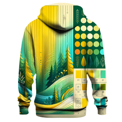 Vibrant Spring Meadow Gradient Hoodie