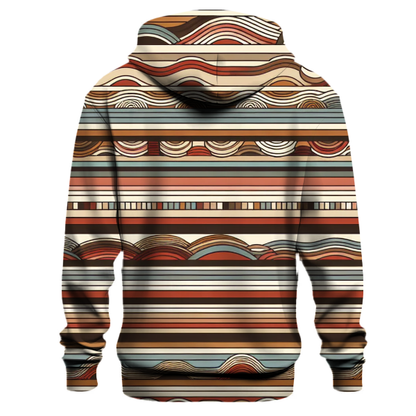 Vintage Striped Splendor Hoodie