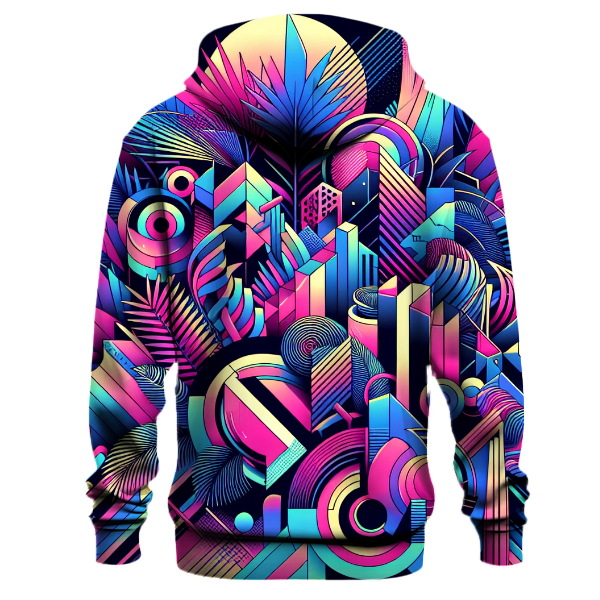 Abstract Neon Jungle Hoodie