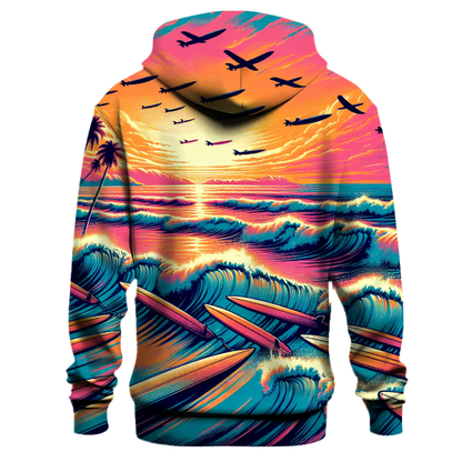 Retro Surf Scene Hoodie