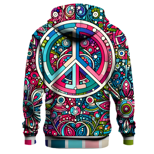 Vibrant Peace Patterns Hoodie