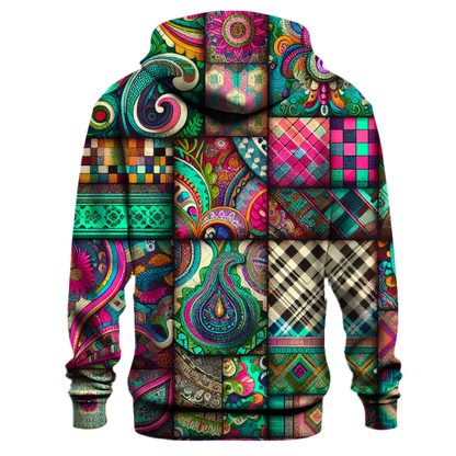 Vivid Patchwork Dreams Hoodie