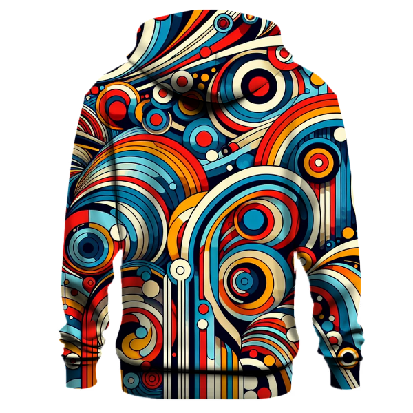 Vibrant Retro Grooves Hoodie