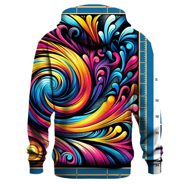 Vibrant Groovy Swirls Hoodie