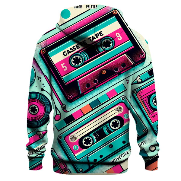 Vibrant Retro Tapes Hoodie