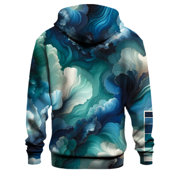 Sapphire Lagoon Ripple Hoodie