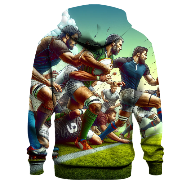 Rugby - Try Line Tackle Hoodie