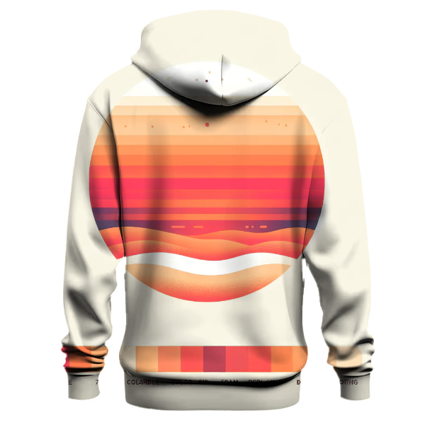 Vibrant Coral Sunset Gradient Hoodie