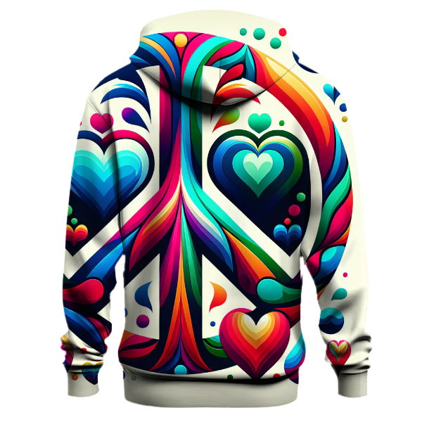 Vibrant Peace & Love Hoodie