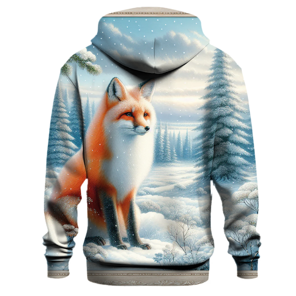 Winter Wonderland Fox Design Hoodie