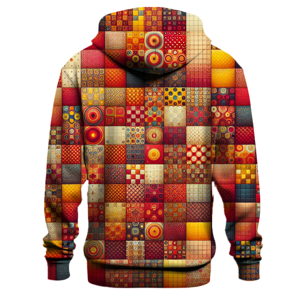 Vibrant Retro Checkerboard Hoodie