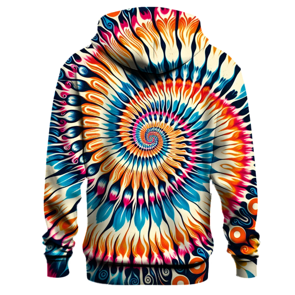 Vibrant Tie-Dye Spiral Hoodie