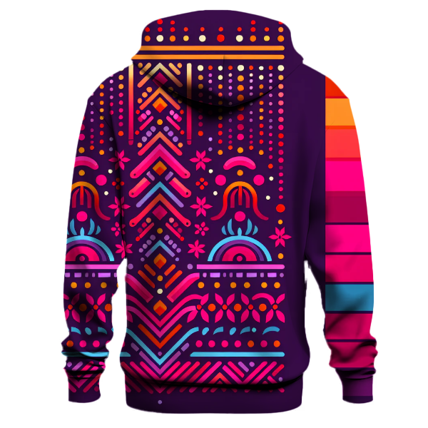 Vibrant Festival Lights Hoodie