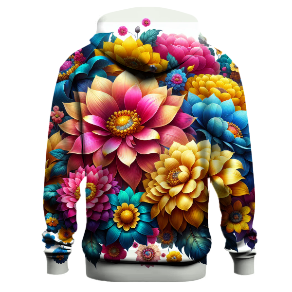 Vibrant Festival Floral Hoodie