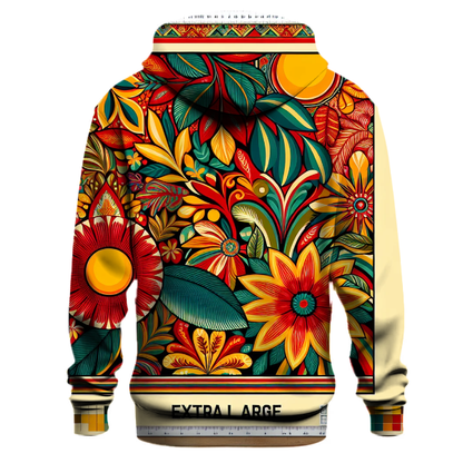 Vivid Floral Delight Hoodie