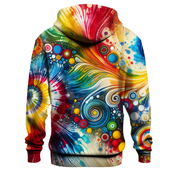 Whimsical Rainbow Tie-dye Hoodie