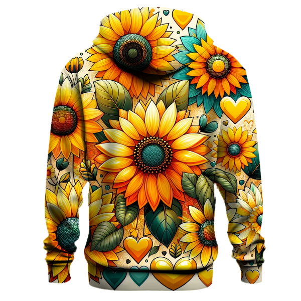 Retro Sunflower Love Hoodie