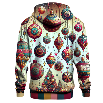 Whimsical Christmas Ornaments Design Hoodie