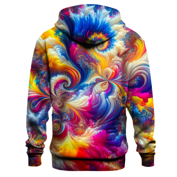 Vibrant Prism Explosion Hoodie