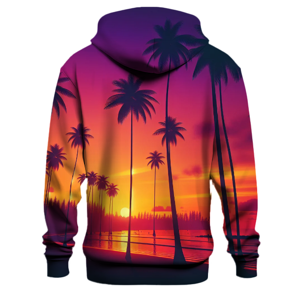 Vintage Sunset Palms Hoodie