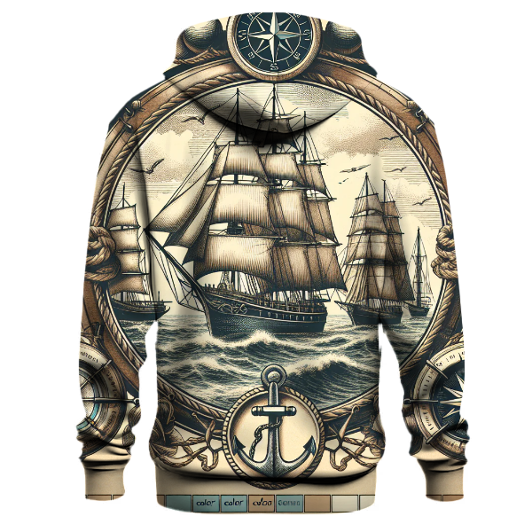 Vintage Nautical Exploration Hoodie