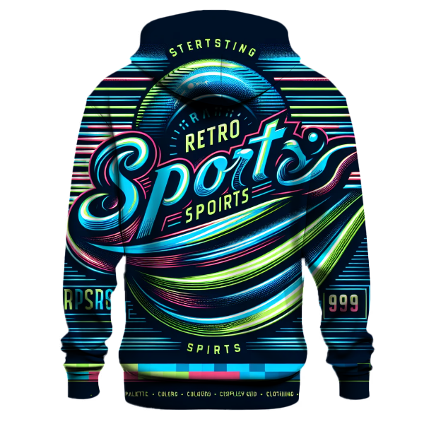 Vintage Neon Sportswear Hoodie