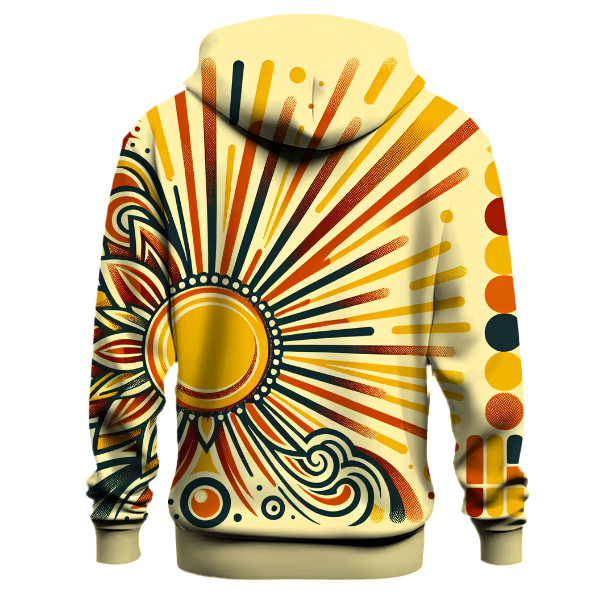 Retro Sunburst Graphics Hoodie