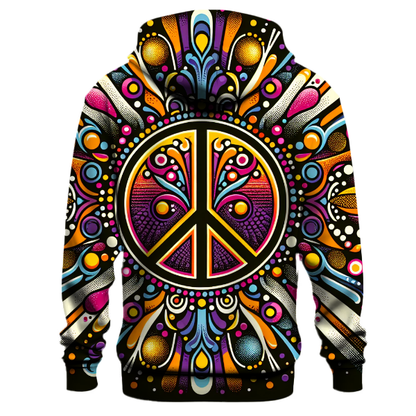 Vibrant Peace Symbol Hoodie