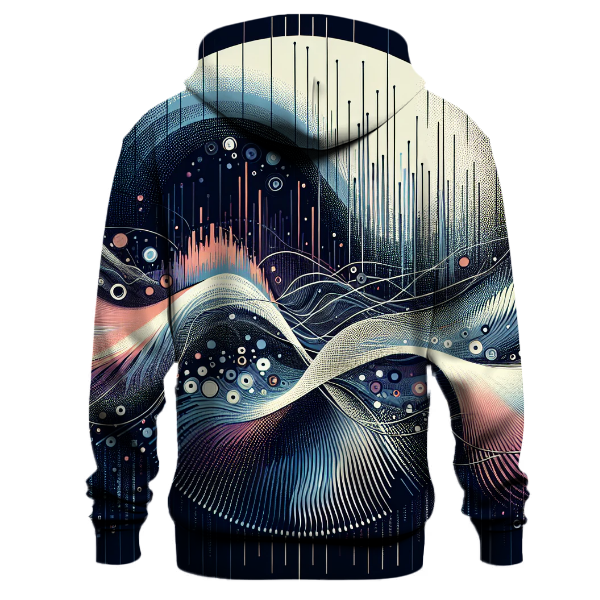 Retro Waveforms Design Hoodie