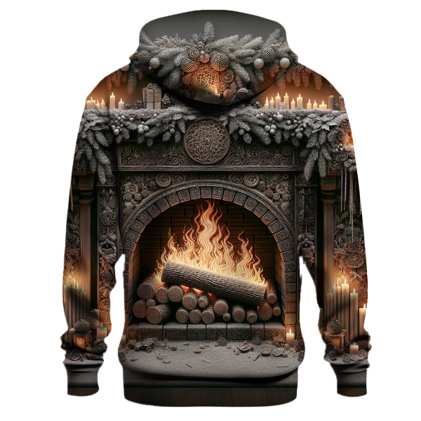 Yule Log Cozy Evening Hoodie