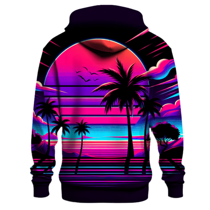 Retro Synthwave Paradise Hoodie