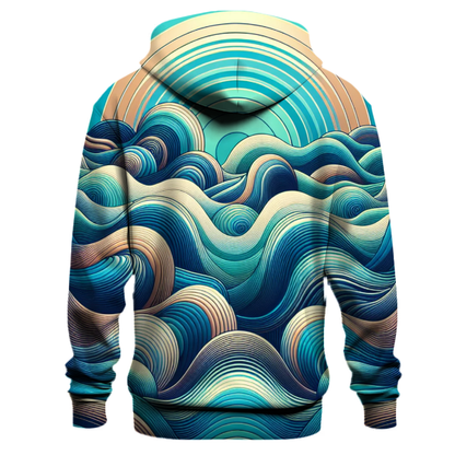 Vibrant Vintage Waves Hoodie