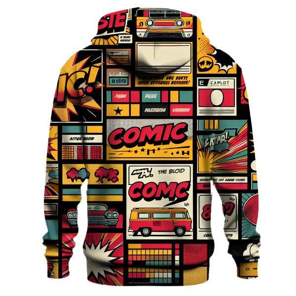 Vintage Comic Panels Hoodie