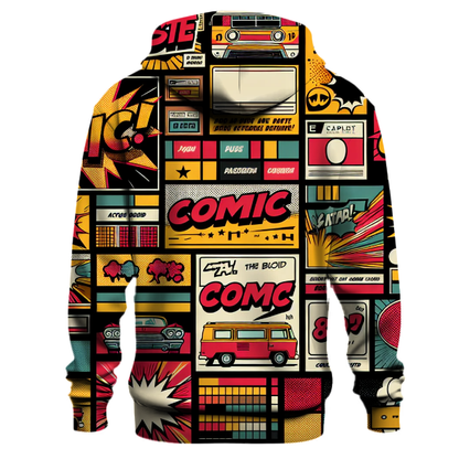 Vintage Comic Panels Hoodie