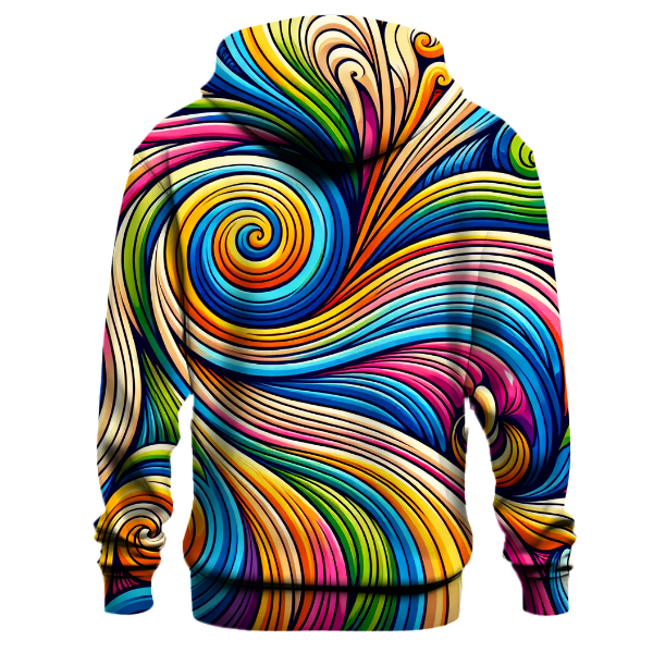 Retro Swirl Spectrum Hoodie