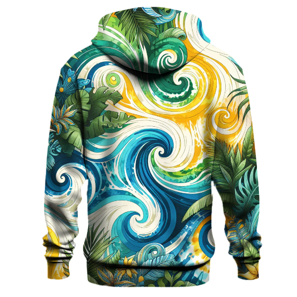 Vibrant Oasis Tie-dye Design Hoodie