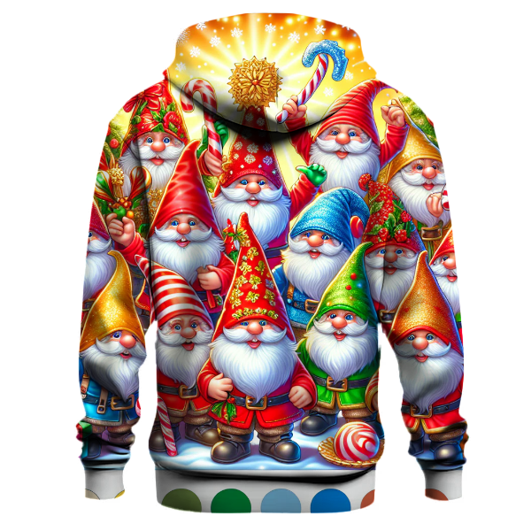 Whimsical Christmas Gnomes Hoodie