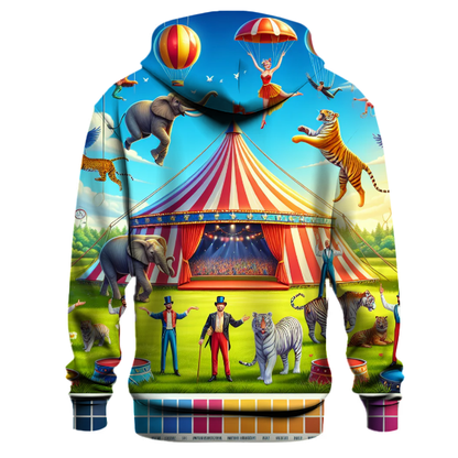 Vintage Circus Whimsy Hoodie